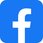 The image shows the Facebook logo, which consists of a lowercase white letter "f" on a blue background.